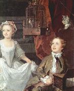 Portrat der Graham Kinder, Detail William Hogarth